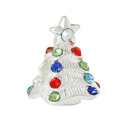 1.22 in x 0.55 in Sterling Silver Antiqued Christmas Tree Charm Pendant 1.22 in x 0.55 in Sterling Silver Antiqued Christmas Tree Charm Pendant